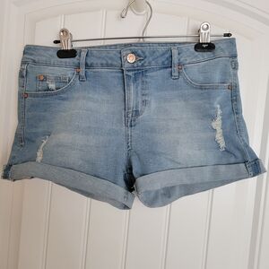 Celebrity Pink Light Blue Jean Shorts